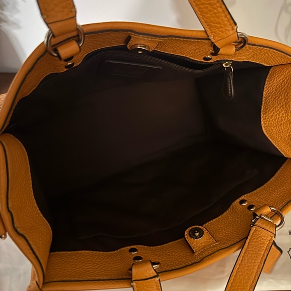 Coach Dempsey Carryall in Sunbeam Orange Pebble Leather main image 12